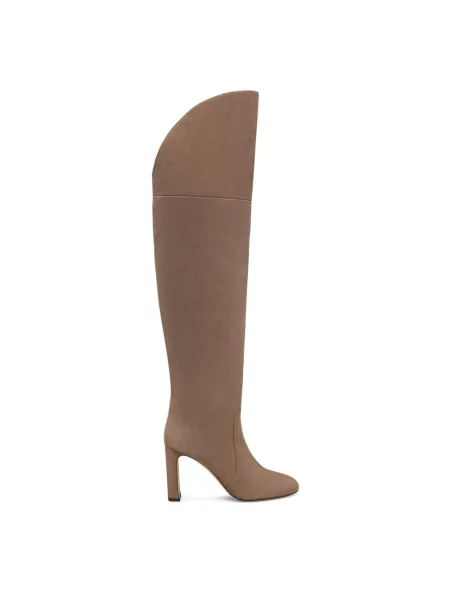 Kozaki Stuart Weitzman zamszowe beżowe