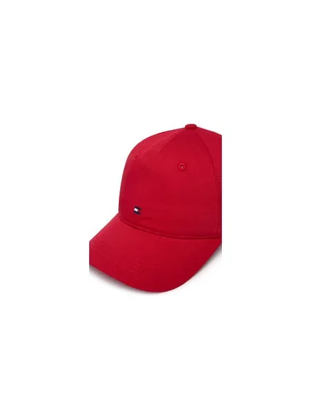 Tommy Hilfiger Kapa s šiltom Th Flag Soft 6 Panel Cap rdeča