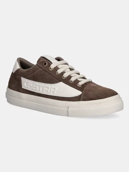 G-Star sneakers din piele întoarsă LOOM BSC M maro