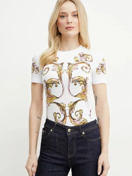 Versace Jeans Couture tricou din alb