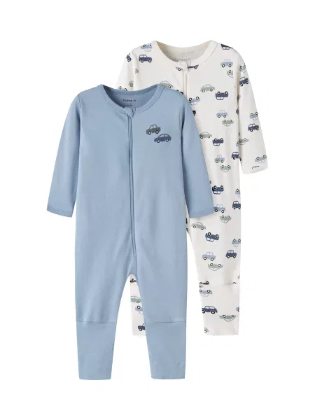 NAME IT Pijamale ecru / bleumarin / pastel / deschis albastru