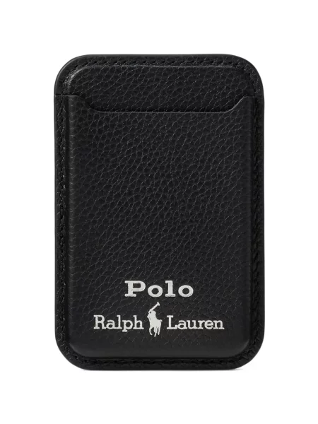 Portofel Polo Ralph Lauren din piele cu dungi cu glugă verde