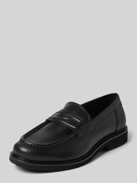 Loafersy z naturalnej skóry model Jones Gatsby' Nubikk czarne