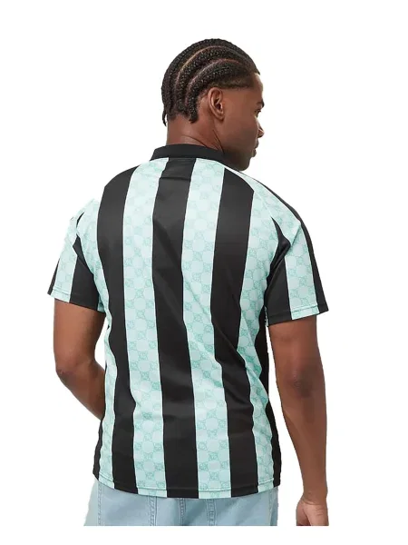 Pequs Majica Football Logo voda črna