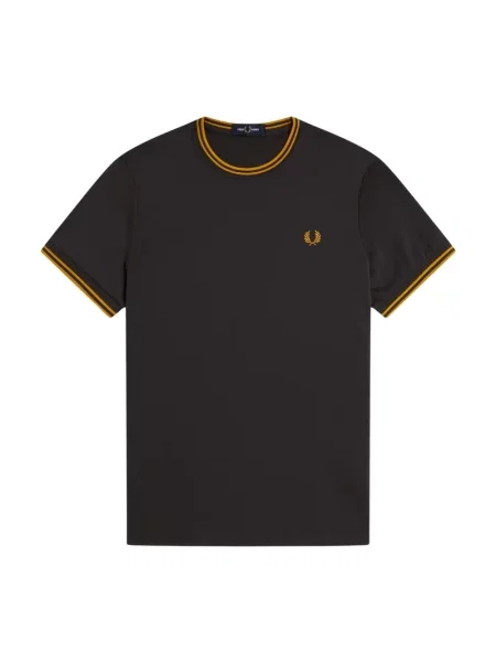 Koszulka Fred Perry ze sznurkiem szara