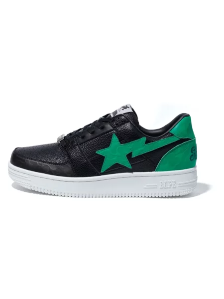 Sneakersy A Bathing Ape® skórzane czarne