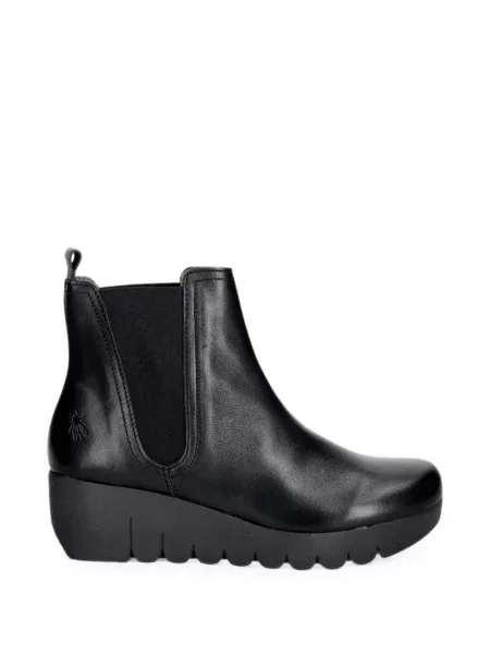Botine chelsea Fly London cu pană negru