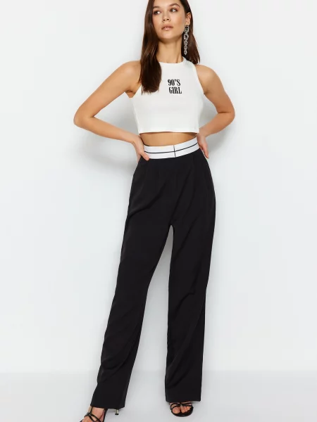 Pantaloni Trendyol negru