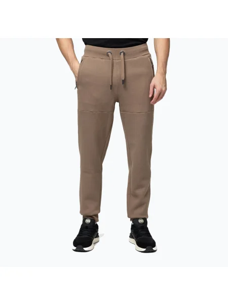Pantaloni pentru bărbați Pitbull Small Logo HD Track coyote brown maro