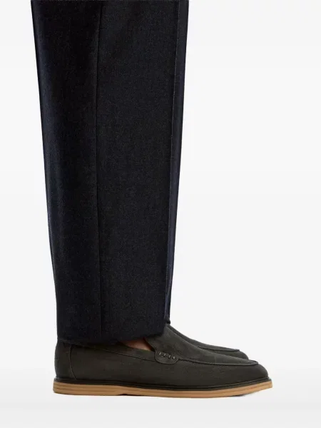 Pantofi loafer 12 Storeez din piele de căprioară gri