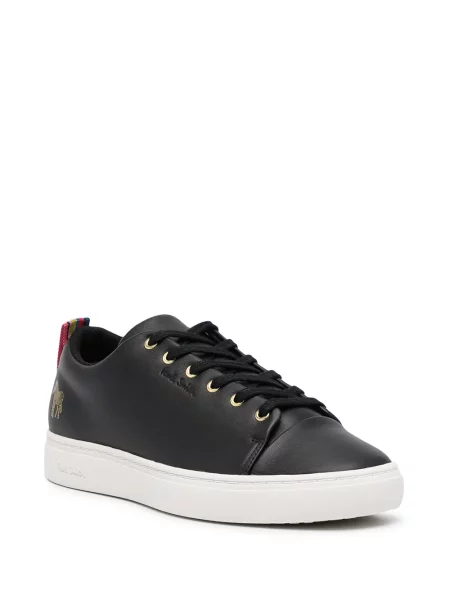 Sneakersy Paul Smith sznurowane koronkowe w zebrę czarne