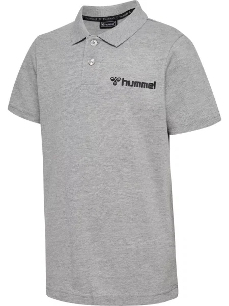 Koszulka polo dla dzieci Hummel Mover szara