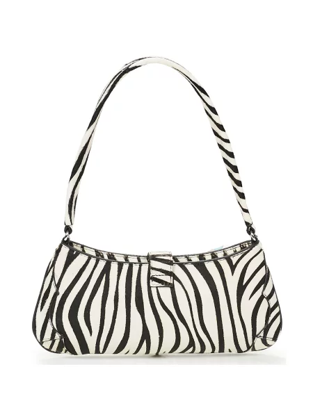 Geantă Tommy Jeans Tjw Cool Zebra Shoulder Bag Alb bej