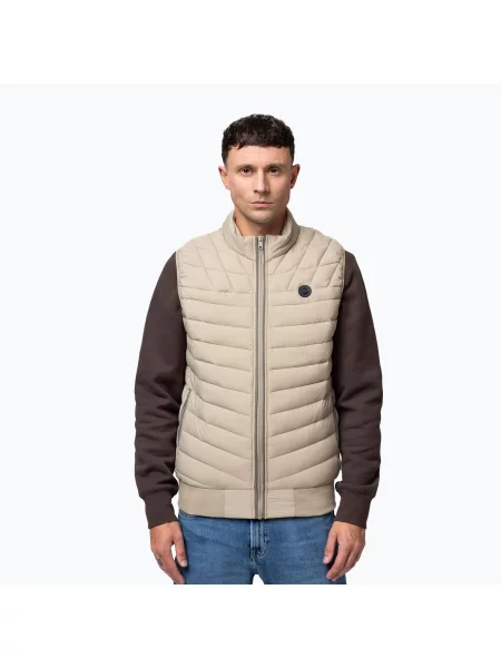Vestă pentru bărbați Pitbull Naylor Padded pale sand