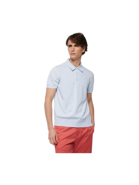 Sweter Brooks Brothers z krótkim rękawem niebieski