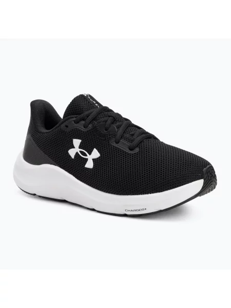 Încălțăminte de alergare pentru femei Under Armour Charged Pursuit 4 black/black/white alb