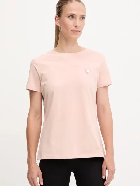 Тениска GUESS Colette T-Shirt Light Pink XS розово