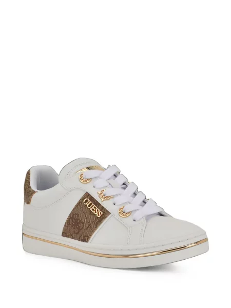 Sneakerși Guess cu imagine alb