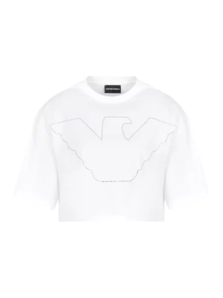 Koszulka Emporio Armani z krótkim rękawem biała