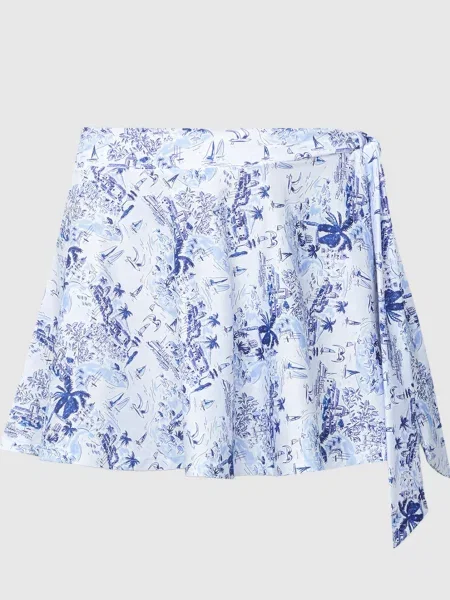 Юбка Vilebrequin с принтом белая