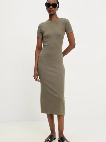 Сукня Answear Lab midi облягаюча зелений