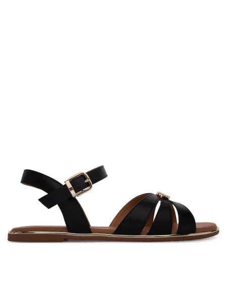 Sandali Tommy Hilfiger S črna