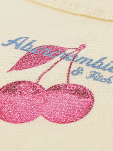 Koszulka dziecięca Abercrombie Fitch żółta