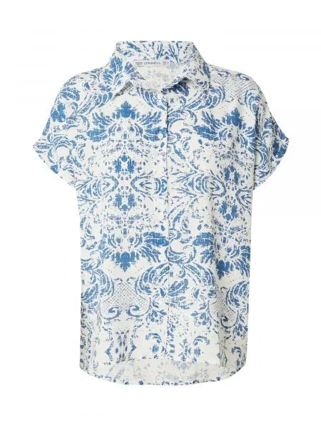 Bianco Lucci Bluză albastru porumbel alb