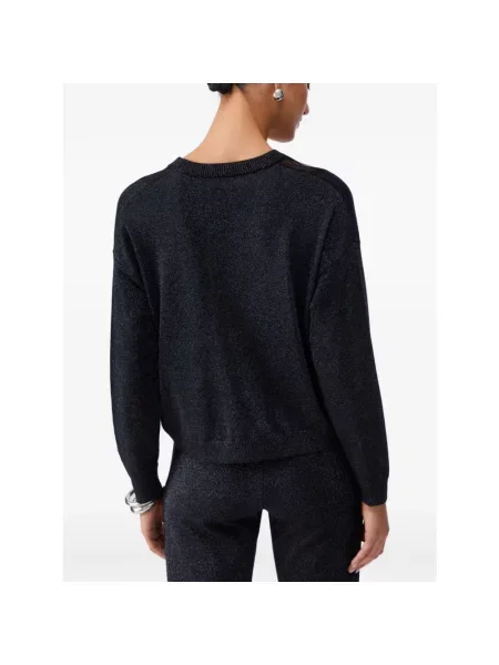 Sweter o kroju relaxed fit z imitacji dzianiny z mieszanki Liu Jo Sport czarny