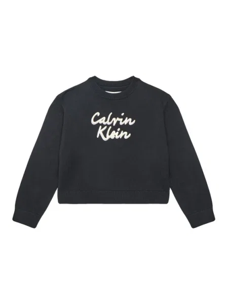 Gyerek szvetter Calvin Klein Jeans fekete