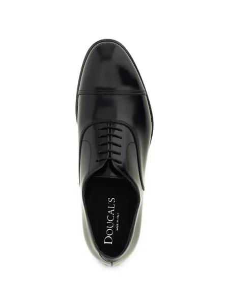 Șapcă Doucal's cu vârf închis din țesătură twill negru