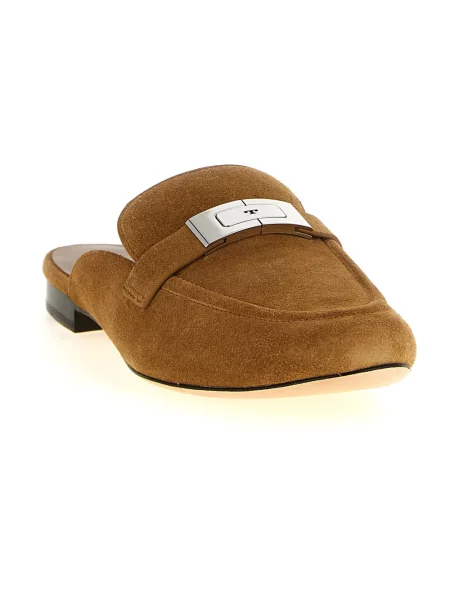 Klapki Tory Burch brązowe
