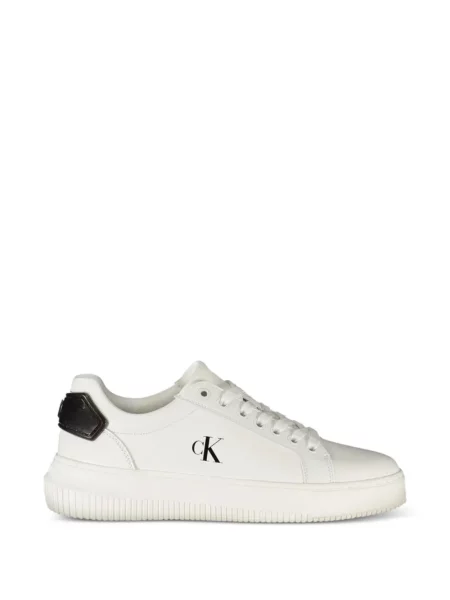 Bőr sneaker Calvin Klein fehér