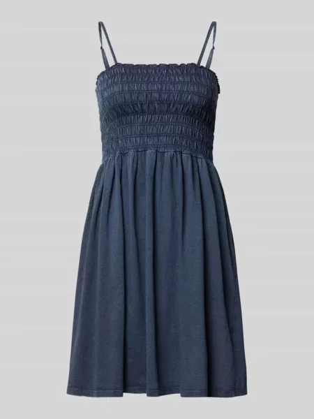 Sukienka casualowa o kroju slim fit z czystej bawełny model LUCY' Only granatowa