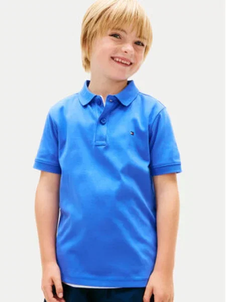 Tommy Hilfiger Polo marškinėliai Essential mėlyna