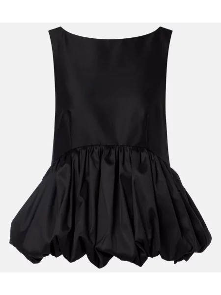 Cu peplum top Róhe de lână negru