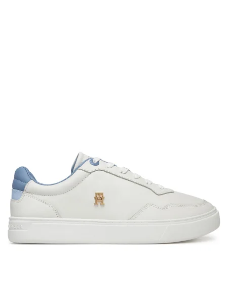 Кожени маратонки Tommy Hilfiger ESSENTIAL ELEVATED COURT SNEAKER бяло