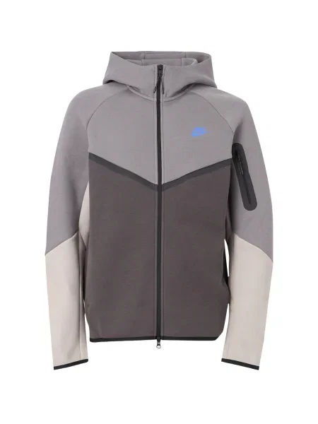 Nike Sportswear Gornji dio trenirke Tech Fleece / antracit / svijetlosiva / tamo siva