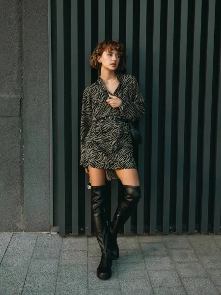 Сукня міні Seventeen бавовна/віскоза зелений