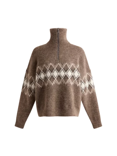Sweter Fusalp brązowy