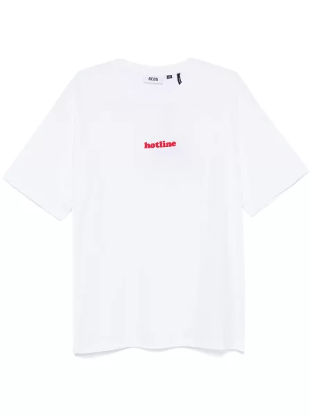Tricou Gcds cu broderie alb