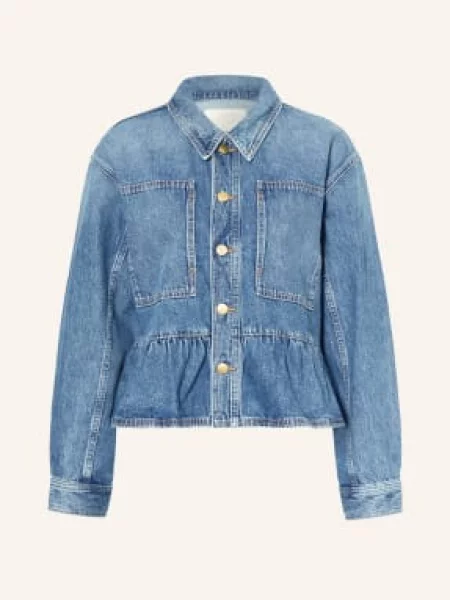 Ulla Johnson Bluzka Jeansowa Arquette blau niebieska