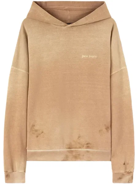 Hanorac cu glugă Palm Angels cu broderie de in maro