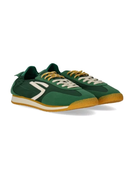 Sneakersy Puraai skórzane zielone