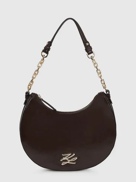 Geanta de piele Karl Lagerfeld K/Autograph maro