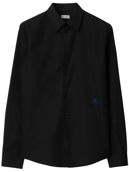 Cămașă Burberry cu broderie negru