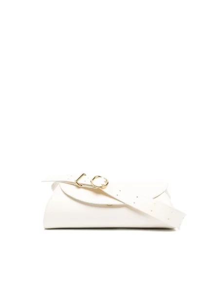 Torebka Jil Sander skórzana biała