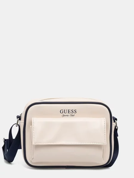 Guess geantă crossbody pentru femei cu imitație de piele HOSHI bej