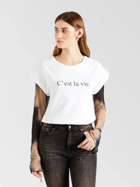 ABOUT YOU Tricou Valeria' alb