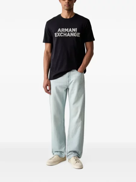 Tricou Armani Exchange cu imagine negru
